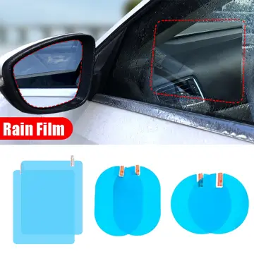 4pc Side Mirror Protective Film Car Rearview Mirror Rain Cover Film Fog  Sticker*