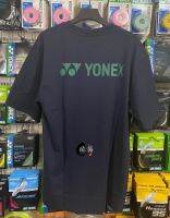 YONEX Yonex ชุดกีฬาแบดมินตันเกาหลี,ใหม่23ปีฤดูใบไม้ผลิและฤดูร้อนสีทึบหลวมเรียบง่ายแขนสั้น