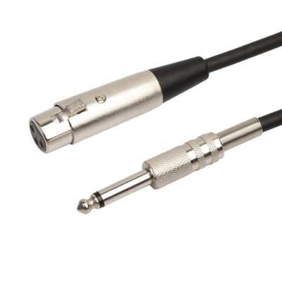 New 3-Pin XLR Female/Male to 1/4 6.35mm Mono Jack Male Plug TRS Audio Cable Mic Adapter Cord for Microphone Speaker Amplifier