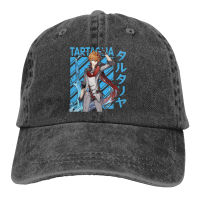 Tartaglia Baseball Caps Peaked Cap Genshin Impact Game Paimon Sun Shade Hats for Men