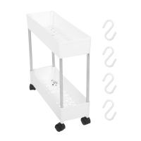 【CC】 Trolley Cart Storage Rack Rolling Utility Shelf Layer Out Wheels Holder