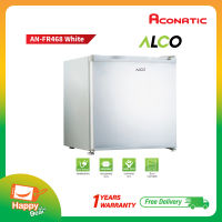 ALCO ตู้เย็น ตู้เย็นเล็ก 1.7 คิว Mini Bar 46 ลิตร มีสองสี ขาว-ดำ ตู้เย็นมินิบาร์ ตู้เย็นเด็กหอ ตู้เย็นราคาถูก รุ่น AN-FR468 (รับประกัน 1 ปี)