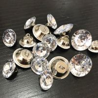 50Pcs/lot acrylic Buttons Sewing Sofa DIY Diamond Upholstery Headboard acrylic Crystal Buttons Accessories 18/20/25/30MM Haberdashery