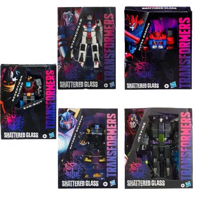 Hasbro Transformers Shattered Glass Series Slicer Goldbug Jetfire Starscream Action Figure Model Toy Action Figure Gift Collect