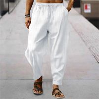 【CC】☎▬  New Mens 15 Colors Cotton Pants Reathable Color LOOSE Streetwear Trousers S-3XL