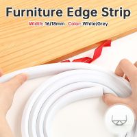 【CW】 New Self adhesive U shape Edge Strip banding tape Wood Furniture Wardrobe Board protector cover Silicone Rubber Seal Strip 2m/5m