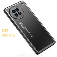 X80เคสสำหรับ Vivo/X80 Pro X90กันลายนิ้วมือผิวด้านมีสไตล์/X90 Pro เคสโทรศัพท์ป้องกันเลนส์โลหะกันกระแทก