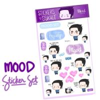 [Hagoya Stationery Stor] SSKAIT Mood Funable Acads สำนักงานที่น่าสนุกสติกเกอร์สมุดรายวันชุดผ้าปูที่นอน