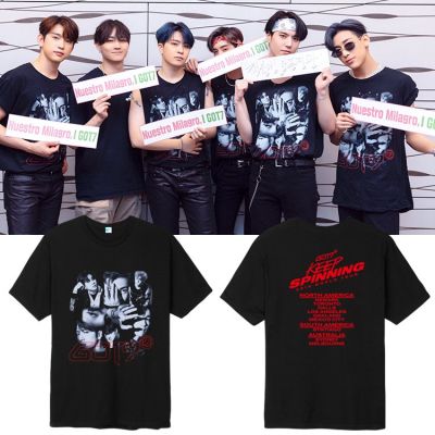 การออกแบบเดิมเสื้อยืด GOT7  คอนเสิร์ตเวิ์ทัวร์S-5XL