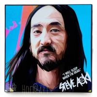 Steve Aoki #2 สตีฟ อาโอกิ DJ producer ดีเจ EDM เพลง Music ดนตรี รูปภาพ​ติด​ผนัง​ pop art พร้อมกรอบและที่แขวน ของขวัญ​ แต่งบ้าน รูปภาพ