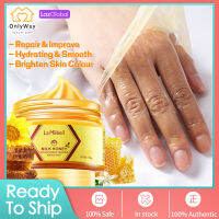 LAMILEE นมน้ำผึ้งบำรุงผิวมือเปราะบาง Wax นมน้ำผึ้งมาส์กมือ Hand Wax Moisturizing การดูแลผิวขาวยาขัด Hand ฟิล์มดูแลมือครีม110G