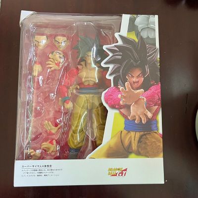 ดราก้อนบอลโมเดลตุ๊กตาขยับแขนขาได้อนิเมะ SHF Super Saiyan 4 Son Goku ของเล่นตุ๊กตาขยับได้สร้างสรรค์นำเสนอสำหรับตกแต่งห้องเพื่อน