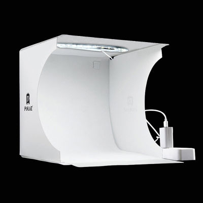 Cadiso Mini Studio LED Panel Photo Light White Soft Box Ring Light Folding Portable Lightbox Shooting Tent Kit for Photography