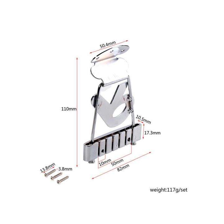 trapeze-tailpiece-r-6-gitar-senar-ของแท้สำหรับ-archtop-ชิ้นส่วนสะพานกีตาร์เบสแจ๊ส