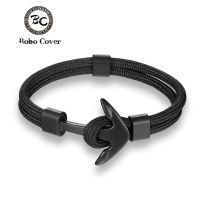 New Fashion Woven Multilayer Men Pulsera Hand Survival Leather