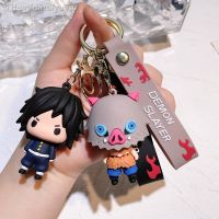 【hot】♣✔  Desenhos animados Anime Slayer Boneca Silicone Keychain Tendência Criativa bidimensional pingente de borracha macia por atacado