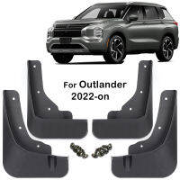 4x สำหรับ Mitsubishi Outlander PHEV GM GN ZM 2022 2023 2024 Mud Flaps Splash Guard Mudguards MudFlaps ด้านหน้าด้านหลัง Fender รถจัดแต่งทรงผม