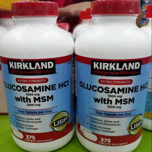 Kirkland Glucosamine W/ MSM x375 Tablets Lazada PH