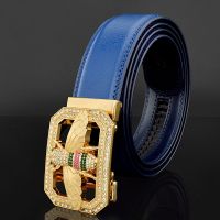 3D bee automatic buckle Gloden belts men luxe marque brand high quality pattern leather fashion popular Waist strap high quality Belts