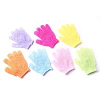 【cw】 Peeling Exfoliating Mitt Shower Gloves Resistance Massage Sponge Moisturizing Foam 1