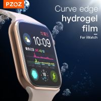 PZOZ Full Screen Protector Glass For iWatch 7 8 6 5 4 3 Hydrogel Film For Apple Watch SE Tempered Film HD Glass 41 45mm 38 42mm