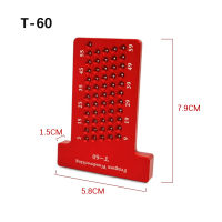 ไม้ Scribe 60มม. T-Type ไม้บรรทัดรู Scriปิงไม้บรรทัดอลูมิเนียมอัลลอยด์วาดเส้นเกจวัดทำเครื่องหมาย DIY เครื่องมือวัด