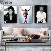 2023﹊ Classic Singer Star Canvas Poster Michael Jackson Wall Art Painting Black And White Print Wall Pictures Living Room Home Decor