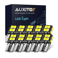 AUXITO 10ชิ้น W5W T10 LED หลอดไฟ2835-SMD 2825 194 168 LED C An BUS ภายในรถโดมอ่านกระจกลำต้นแสงอัตโนมัติโคมไฟ6000พัน