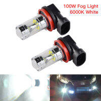 2x H16 H11 LED Fog Light Lamp Bulbs 100W 2400LM For Toyota Corolla Tacoma Yaris Venza Solara Auto Fog Lights