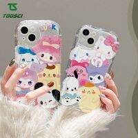 เคสโทรศัพท์ลายการ์ตูน3D Sanrio Hello Kitty น่ารัก Kuromi เคสนิ่มใส่โทรศัพท์ TPU Back เคสสำหรับ Apple iPhone 15 Pro Max 15 Plus iPhone 14 Pro Max iPhone 13 Pro Max iPhone 12 Pro Max iPhone 11 Pro Max XR 7 Plus 8 Plus 6บวก6S บวก