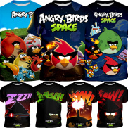 Áo Thun Trẻ Em Angry Birds Space Quần Áo In Áo Bé Trai 3