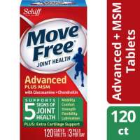 Schiff Move Free Advanced Plus MSM กลูโคซามีน ขนาด 120 เม็ด 1 กระปุก Exp.02/2025