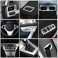 Car Interior ABS chrome Gear Shift Frame Cover Trim Decor Sticker Center Console Protection For BMW X3 E83 2006-2010 Accessories