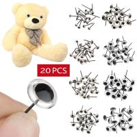 20Pcs Glass Eyes 3/4/5/6/7/8/9/10mm Needle Felting Bears Dolls Animals for Hand Made Accessories