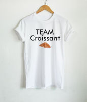 Team Croissant เสื้อยืด เสื้อสกรีน เสื้อยืดลาย ทีม ครัวซอง ครัวซองต์ คนชอบกินครัวซอง เสื้อยืดตลกๆ