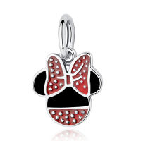 ELESHE 925 Sterling Silver Red Enamel Animal Insect Ladybug Charm Bead Fit Original Bracelet DIY Ladybird Jewelry Making