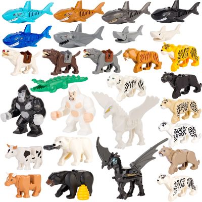 Single Sell Forest Animal World Zoo Action Figure Toy Cartoon Animal Horse Bear Cow Plastics Model Collection Toy For Kid Gifts