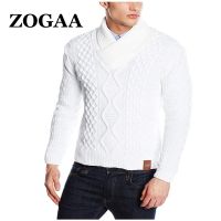 {Echoes Department Store}ZOGAA 2021สีทึบหนาอบอุ่นคอเต่าบุรุษคาร์ดิแกนเสื้อกันหนาวแขนยาว O-คอ.ลำลองเสื้อสวมหัวผู้ชายเสื้อผ้าเสื้อกันหนาว