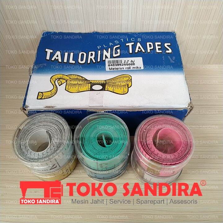 Meteran Roll Mika (Tailoring Tapes)/meteran kain/meteran jahit Lazada