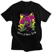 [New] Have A Nice Trip Magic Mushroom Men Short Sleeve Eat Psychedelic Mushroom T Shirt Cotton