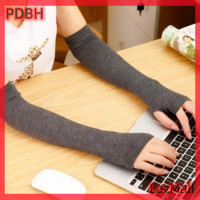 PDBH Fashion Store ขายดีผู้หญิง,เครื่องอุ่นแขนแฟชั่นถุงมือไร้นิ้วแบบยาวยืดได้