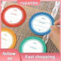 RUPANBO039392692ป้ายสติ๊กเกอร์เครื่องเทศแบบมีกาวในตัว5/10ชิ้นฉลากกันน้ำสามารถถอดออกได้ใช้งานง่ายกระป๋องป้ายฝาปิดโหลแก้วกันน้ำมัน