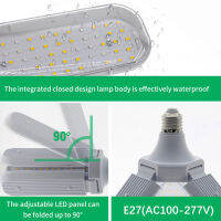 55W สำหรับการประชุมเชิงปฏิบัติการ Deformable 4 ปรับแผงคลังสินค้า E27 ฐานบ้านป้องกันดวงตาโรงนาสีขาว 6500k ชั้นใต้ดินอุตสาหกรรมไฟโรงรถ LED สว่างเป็นพิเศษ