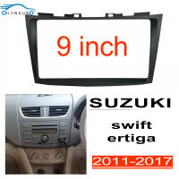 Honxun 9นิ้ว ชุดติดตั้งบนบอร์ด หน้ากากวิทยุ 2din android กรอบวิทยุ สำหรับ Suzuki Swift ertigaปี2011-2017