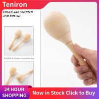 Teniron 8pcs Diy Wood Painting Maracas ที่ยังไม่เสร็จมือทาสีปาร์ตี้ Maracas Favours