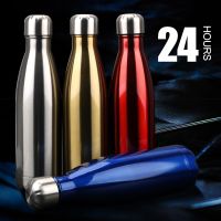 【DT】hot！ 500ml Thermos For Sport Bottles Double-Wall Insulated Vacuum Flask BPA Free Stainless Steel Water Bottle Cola Beer