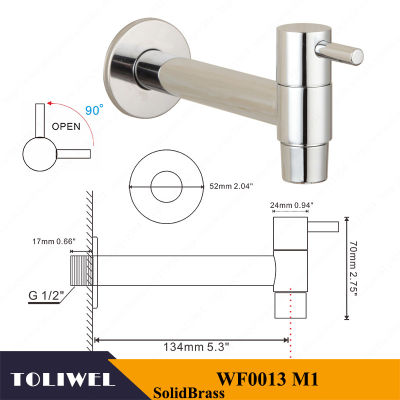 Extra Long Polished Chrome Laundry Bathroom Wetroom Kitchen Wall Mounted Brass Sink Faucet Outdoor Cold Water Tap Bibcocks