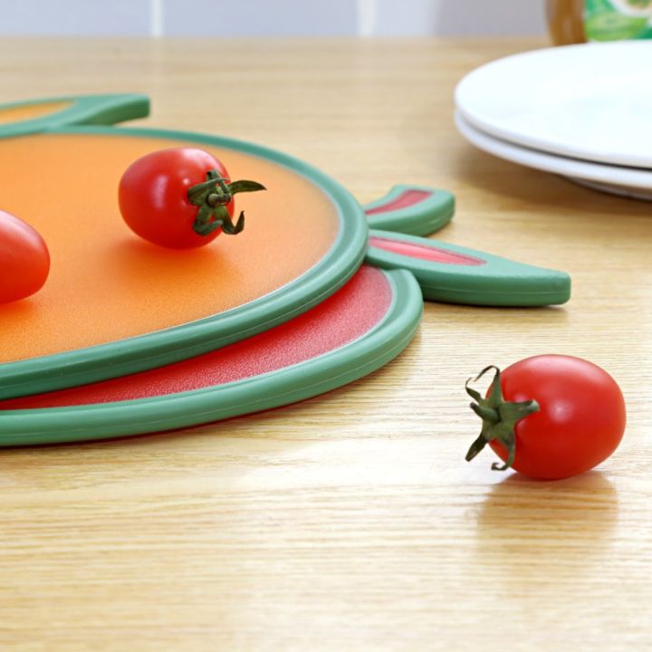 htrxb-เขียงหั่นผักทำจากพีพีแบบหนาเขียงรูปผลไม้กันลื่นเครื่องมือทำครัวห้องครัวในบ้านที่ปลอดภัย