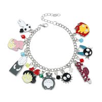 Anime Spirited Away Charm Bracelets Fashion Japanese Cartoon Ogino Chihiro No Face Man Miyazaki Hayao Chain Bracelet Bangle Gift