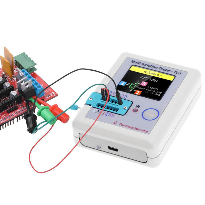 kkmoon-หน้าจอแสดงกล้องหน้าบ้านเครื่องทดสอบทรานซิสเตอร์-multi-functional-tft-backlight-didoe-triode-capacitance-เครื่องตรวจจับความต้านทานตัวเหนี่ยวนำ-mosfet-npn-pnp-triac-mos-การสอบเทียบอัตโนมัติเครื่อ